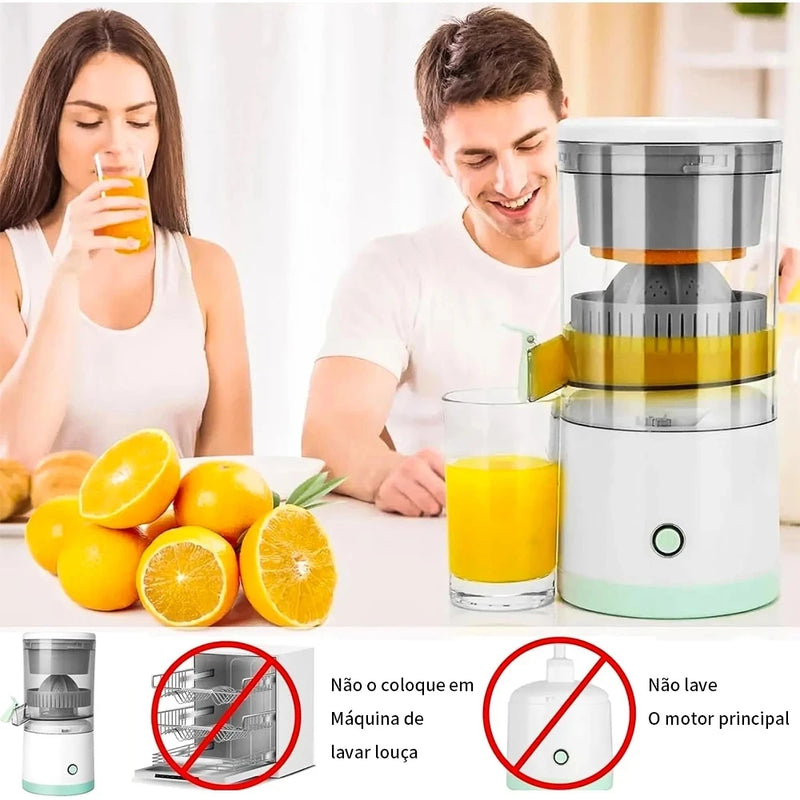 Espremedor de laranja elétrico espremedor de frutas máquina de suco carregamento USB