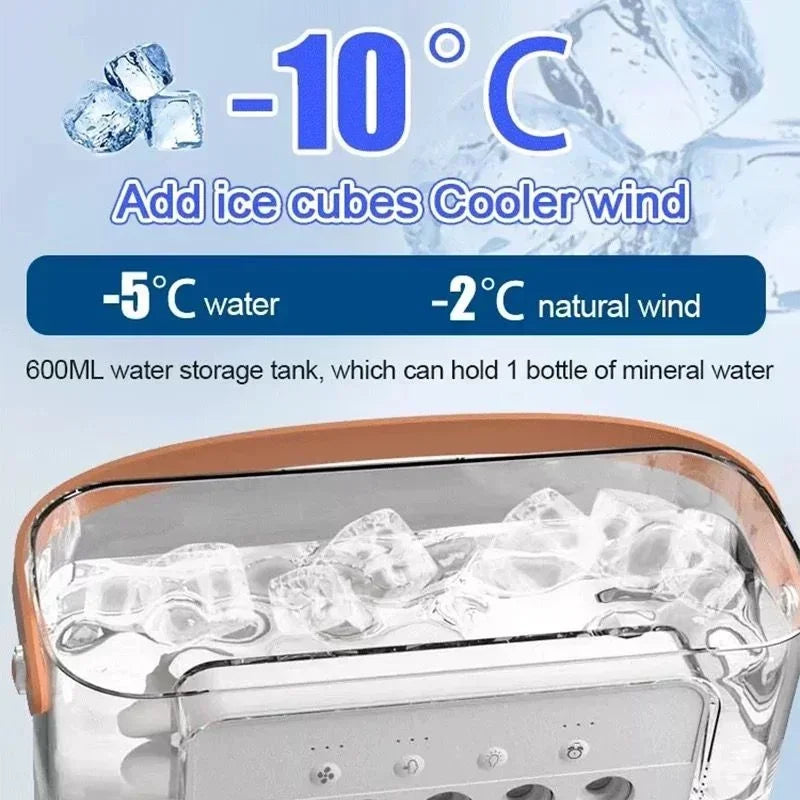 Portátil 3 em 1 ventilador de ar condicionado doméstico pequeno refrigerador de ar led luzes noturnas umidificador ajuste ar ventiladores domésticos