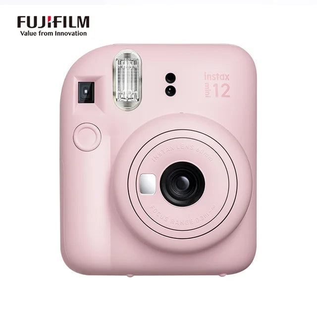 Original fujifilm instax mini 12 câmera instantânea com 20 folhas mini filme de papel câmera alça de ombro saco acessórios terno