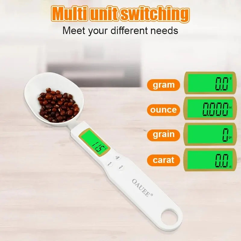 Mini colher escala digital cozinha balança eletrônica lcd comida escala 0.1-500g peso ferramenta de medição de cozinha para leite café