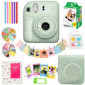 Original fujifilm instax mini 12 câmera instantânea com 20 folhas mini filme de papel câmera alça de ombro saco acessórios terno