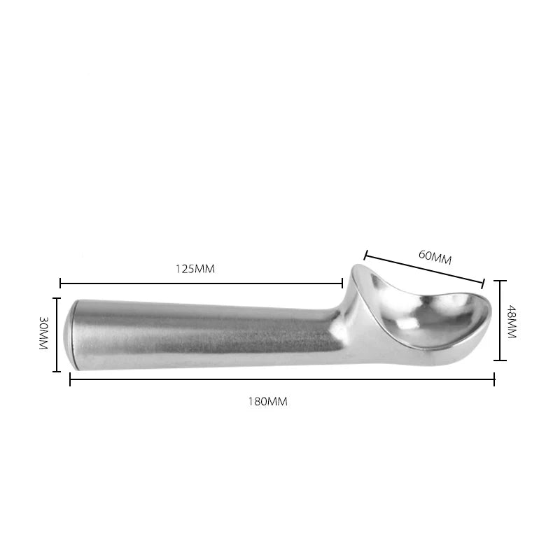 Lmetjma colher de sorvete anticongelante, de alumínio, colher de sorvete, bola de melão, massa de biscoito, ferramentas de sorvete kc0080